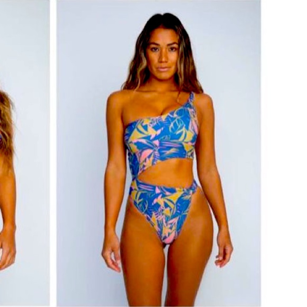 Skatie Nicole One Piece Anguilla Salty Blonde Print